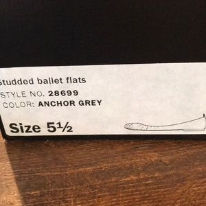J crew studded ballet flats